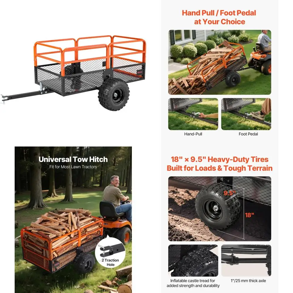 Сверхмощный 28 кубических ножек, емкость 1800 фунтов, стальной прицеп для квадроциклов UTV, буксируемый самосвал для транспортных средств и газонокосилок
Сверхмощный 28 кубических ножек, емкость 1800 фунтов, стальной прицеп для квадроциклов UTV, буксируемый самосвал для транспортных средств и газонокосилок