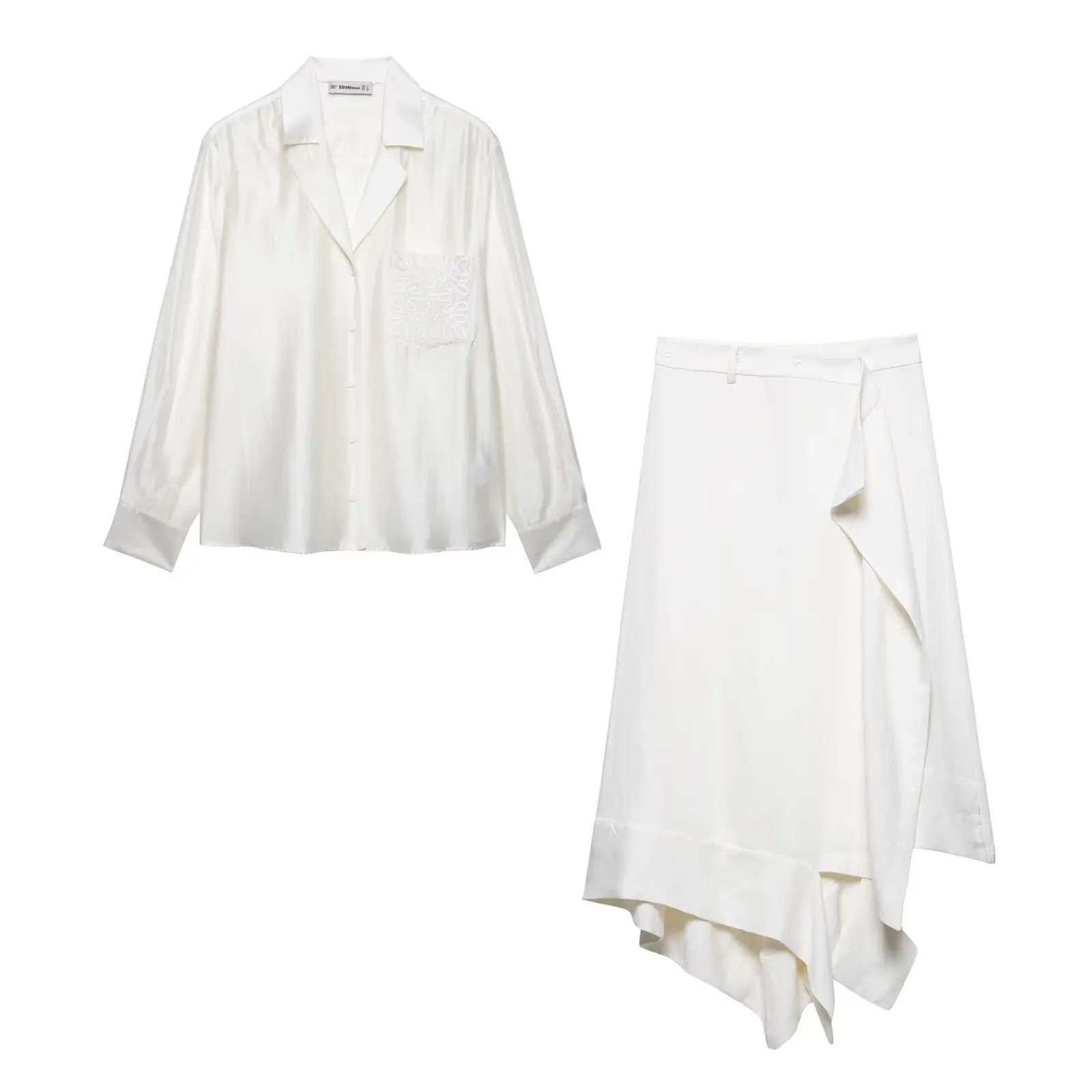SuperAen European and American Style Women's New 2025 Fashion Embroidered Pocket Shirt High Waist Skirt Set
SuperAen European and American Style Women's New 2025 Fashion Embroidered Pocket Shirt High Waist Skirt Set