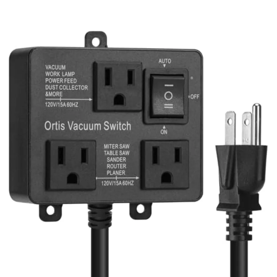 Automatic Vacuum Switch Vacuum Switch for More Power Tools Delay Vacuum On/Off to Prevent Circuit Overload and Tripping Keep Yo
Automatic Vacuum Switch Vacuum Switch for More Power Tools Delay Vacuum On/Off to Prevent Circuit Overload and Tripping Keep Yo