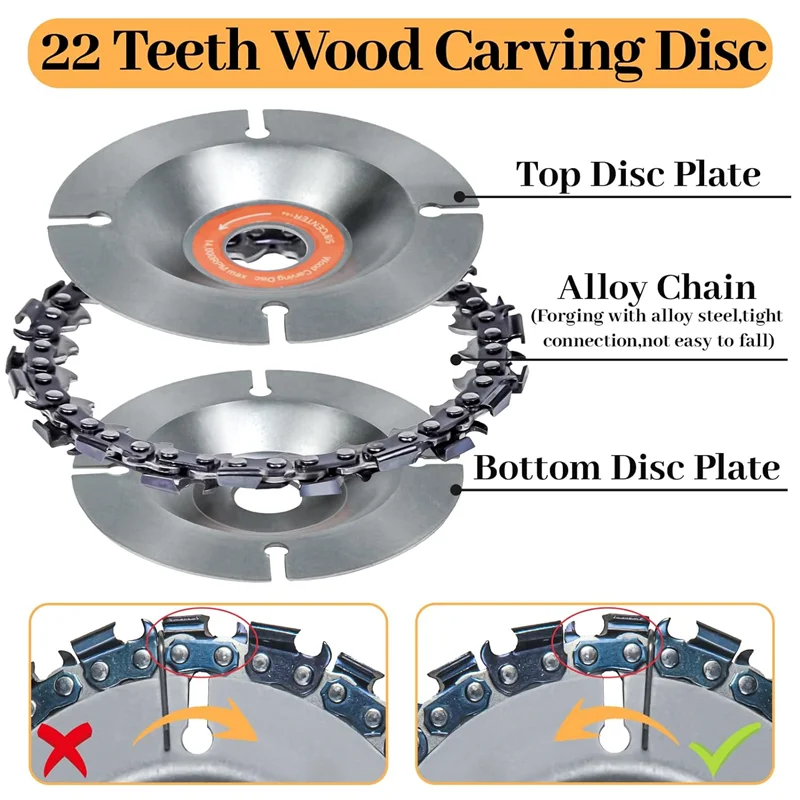 A70P 11 Piece Wood Carving Disc Angle Grinder Wood Carving Disc Metal For 4Inch Or 4 1/2Inch Angle Grinder
A70P 11 Piece Wood Carving Disc Angle Grinder Wood Carving Disc Metal For 4Inch Or 4 1/2Inch Angle Grinder