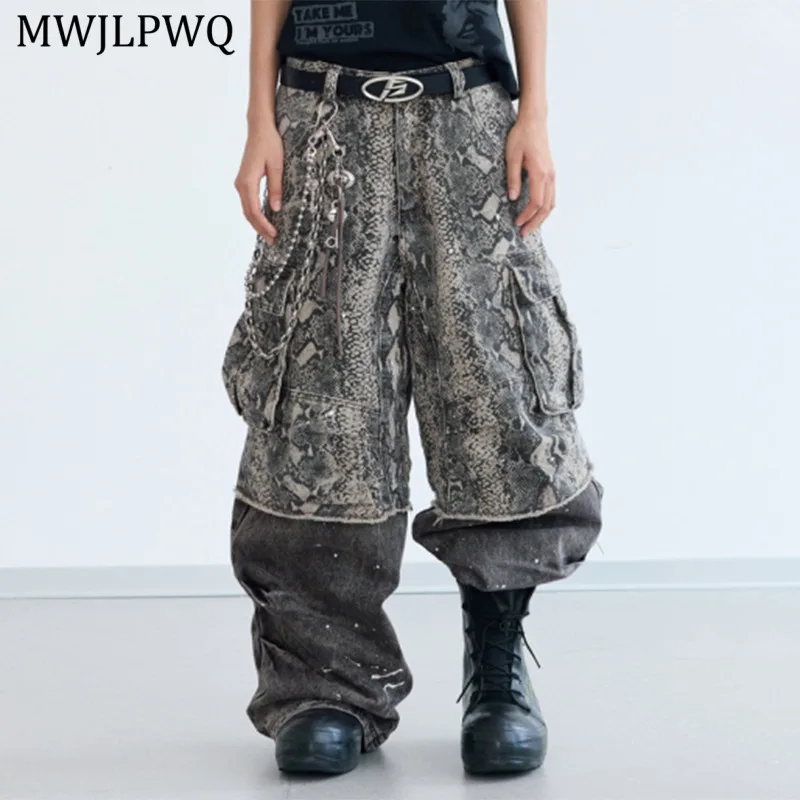 MWJLPWQ Ink Washed Spliced Straight-Leg Cargo Trousers Male Fake Two-Piece Street New Loose Casual Unisex Pants 2025 Trend 11197
MWJLPWQ Ink Washed Spliced Straight-Leg Cargo Trousers Male Fake Two-Piece Street New Loose Casual Unisex Pants 2025 Trend 11197