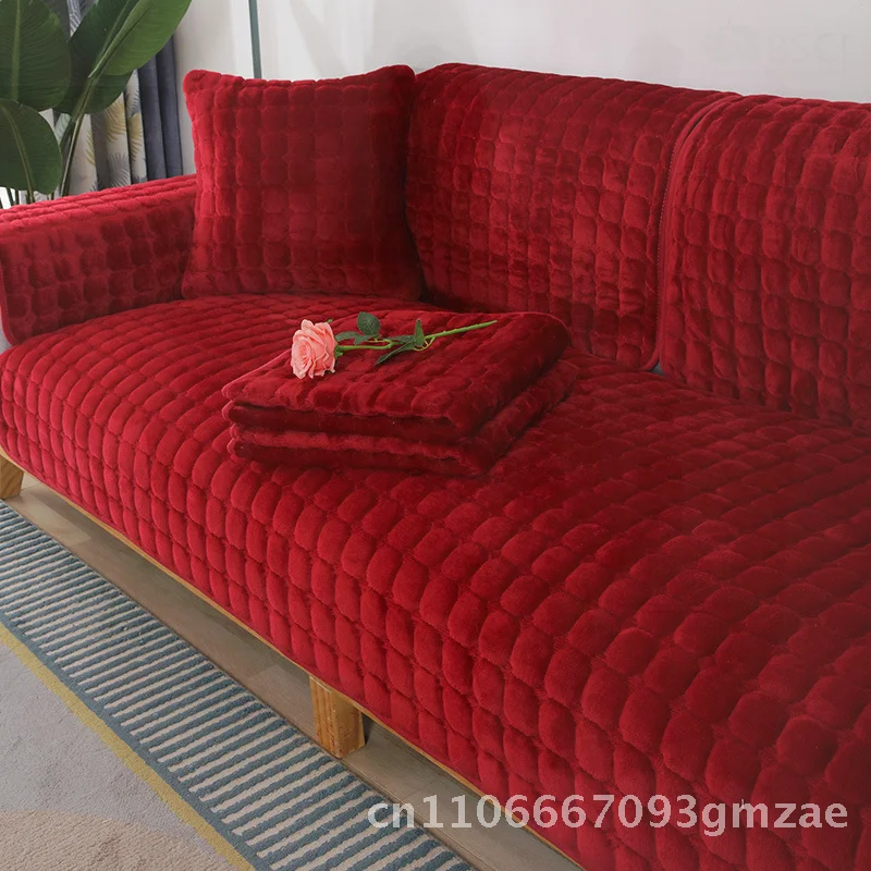 Universal Sofa Cushion Winter Plush Non-Slip Thickened Flannel Cover for Four Seasons Modern Minimalist Checkered Polyester
Universal Sofa Cushion Winter Plush Non-Slip Thickened Flannel Cover for Four Seasons Modern Minimalist Checkered Polyester
