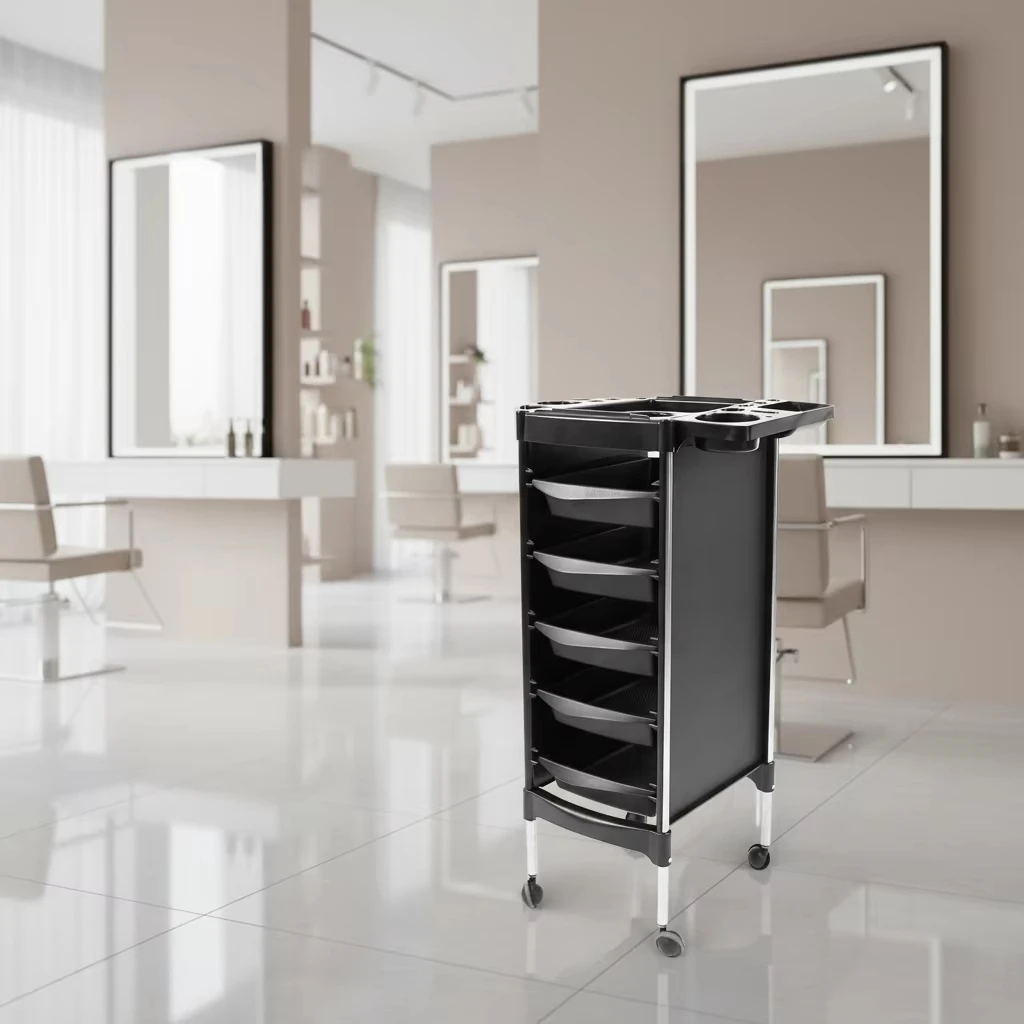 6-Layer Large-Capacity Stainless Steel Hairdressing Trolley for Salon Perm And Dyeing Tools Barber Cart with Storage
6-Layer Large-Capacity Stainless Steel Hairdressing Trolley for Salon Perm And Dyeing Tools Barber Cart with Storage