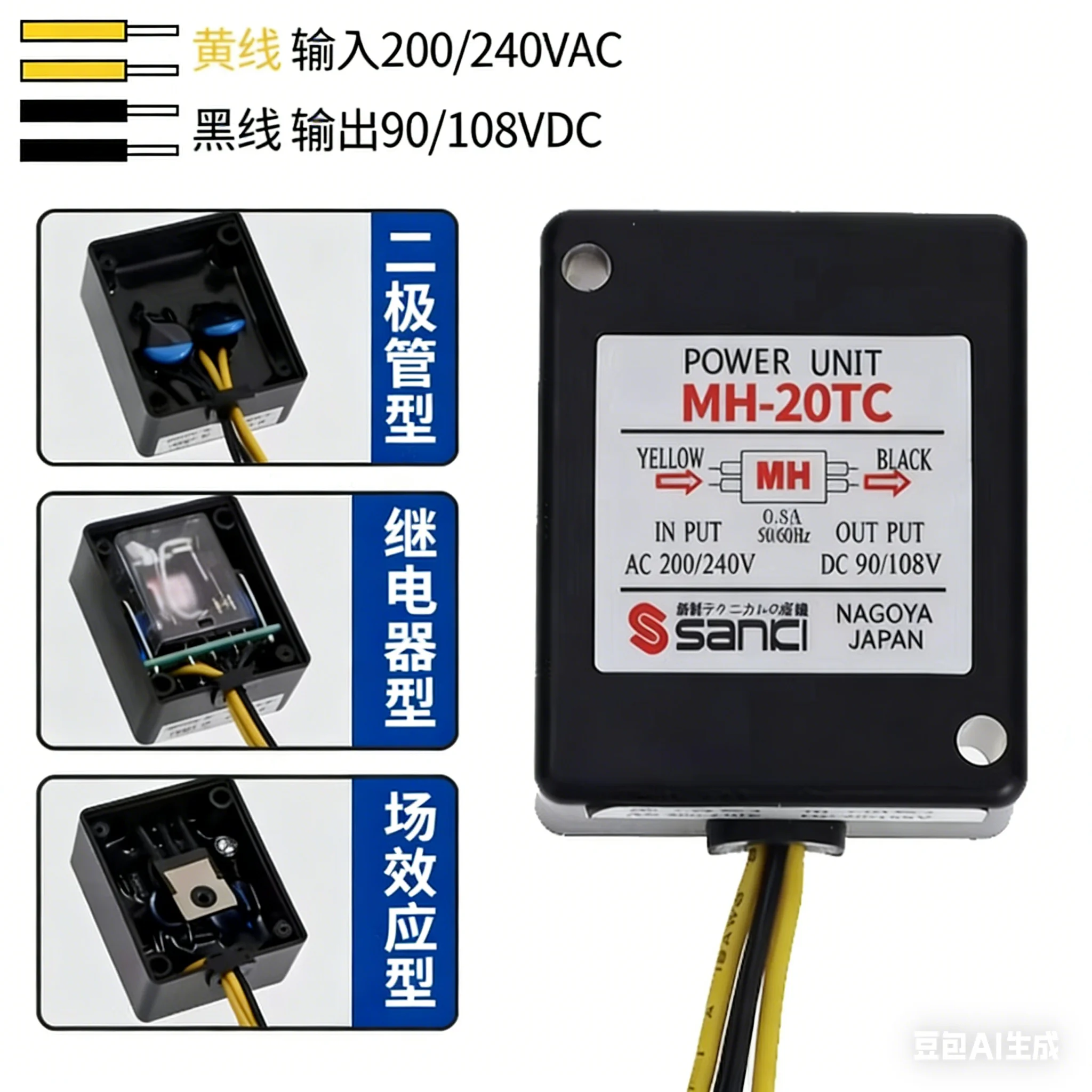 MH-23C MH-20TC MH-23 MH-16T MH-25 Brake Motor Rectifier For Electromagnetic Brake
MH-23C MH-20TC MH-23 MH-16T MH-25 Brake Motor Rectifier For Electromagnetic Brake