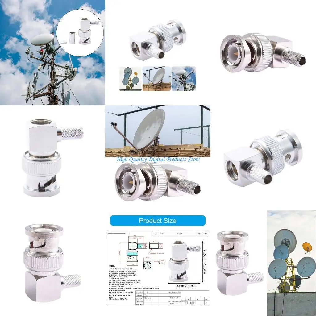 U2JE BNC-JW3 Male Female Adapter BNC3 RG58 Coax Cable Crimp Connectors Copper
U2JE BNC-JW3 Male Female Adapter BNC3 RG58 Coax Cable Crimp Connectors Copper