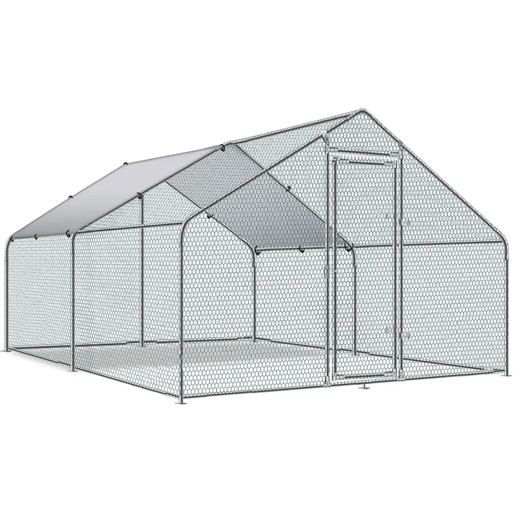 Large Metal Chicken Coop Upgrade Tri-Supporting Wire Mesh Chicken Run,Chicken Pen with Water-Resident and Anti-UV Cover,Duck Rab
Large Metal Chicken Coop Upgrade Tri-Supporting Wire Mesh Chicken Run,Chicken Pen with Water-Resident and Anti-UV Cover,Duck Rab