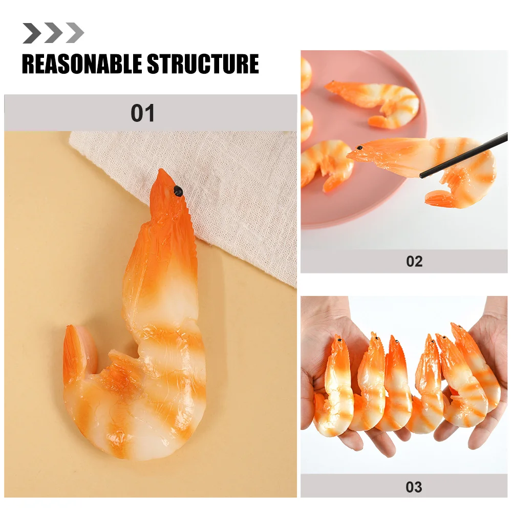 3 Pcs Artificial Lifelike Cooked Shrimp Simulated Pvc Simulation Model Decoration
3 Pcs Artificial Lifelike Cooked Shrimp Simulated Pvc Simulation Model Decoration