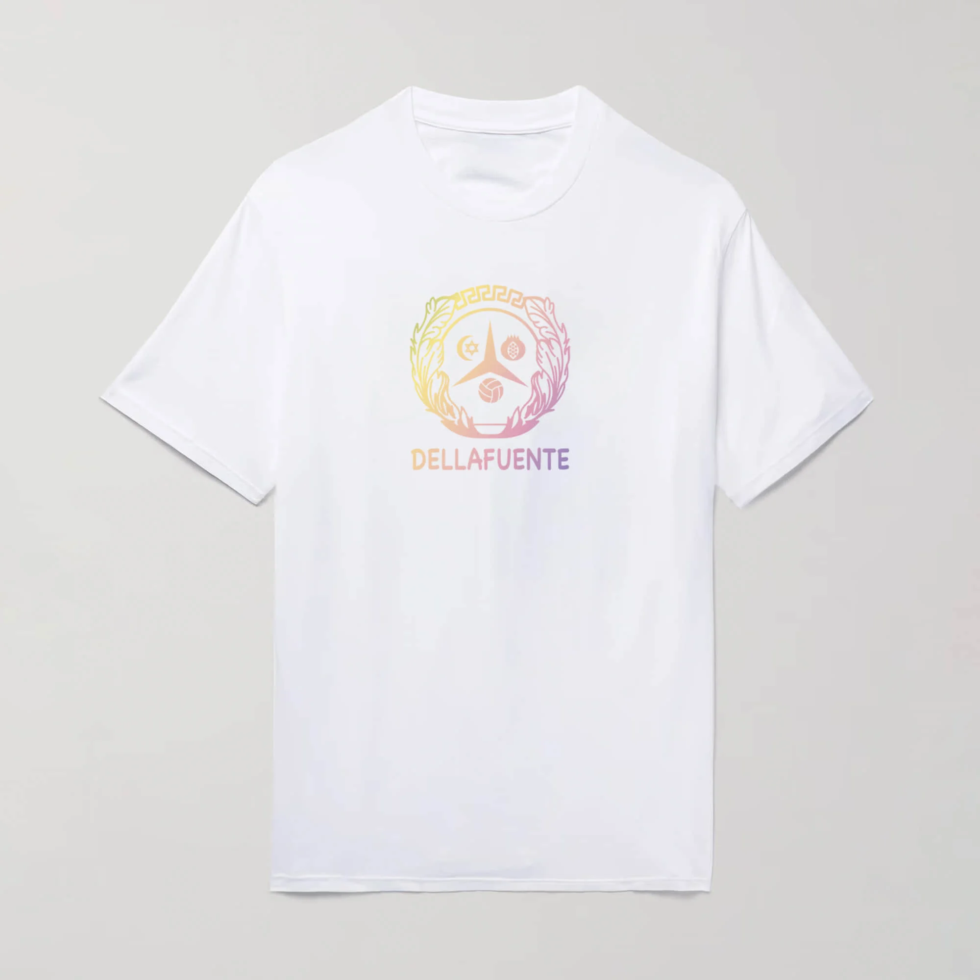 Dellafuente Classic Gradient Pattern Logo Outfit T Shirt for Men Graphic Cotton Short Sleeve Luxury Brand Y2k Vintage Top Tee
Dellafuente Classic Gradient Pattern Logo Outfit T Shirt for Men Graphic Cotton Short Sleeve Luxury Brand Y2k Vintage Top Tee