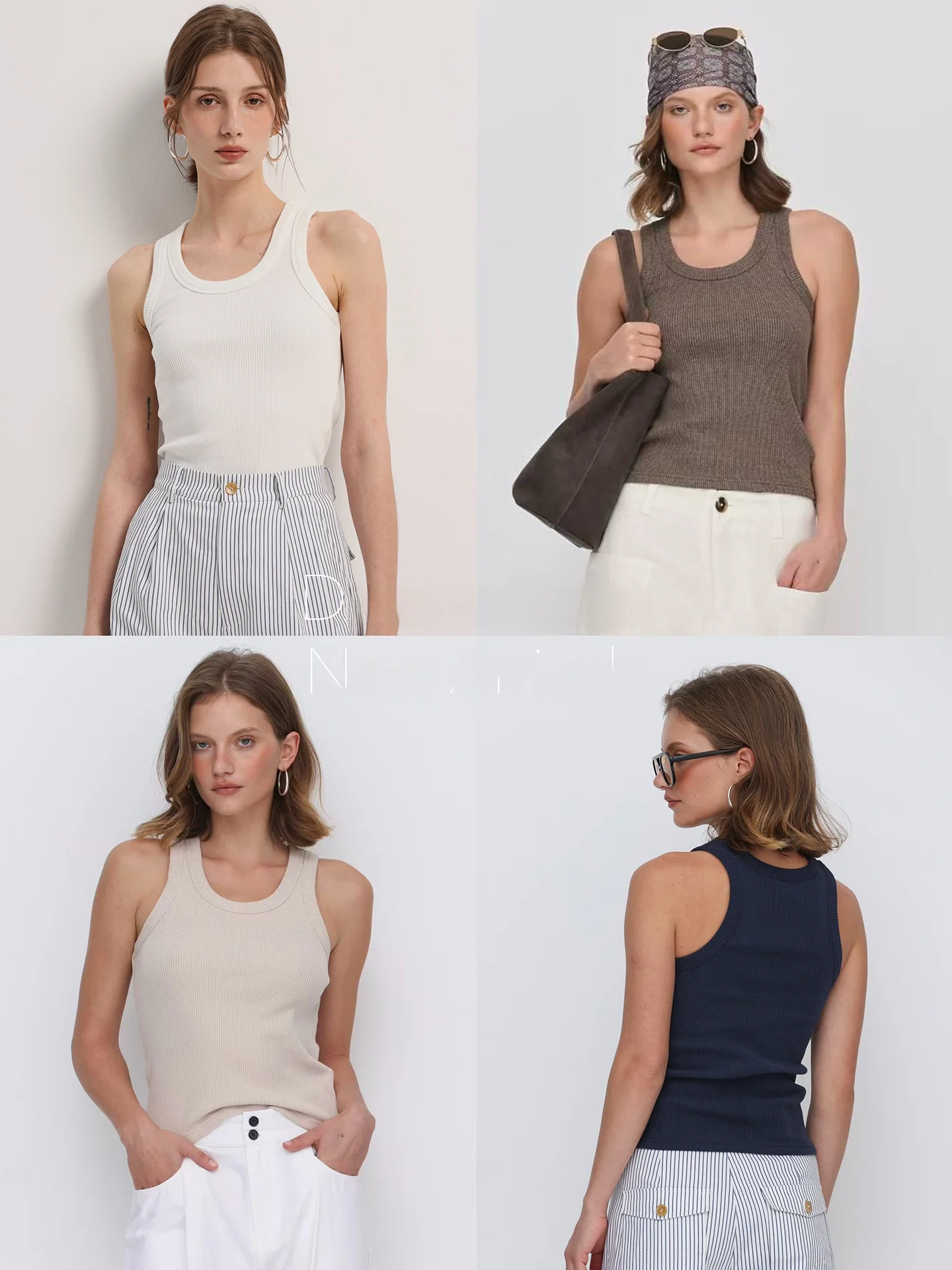 Deesse Sicile Knitted U-Neck Vest Basic Configuration Layering Workwear Simple Versatile Outerwear Top Cotton Polyester Blend
Deesse Sicile Knitted U-Neck Vest Basic Configuration Layering Workwear Simple Versatile Outerwear Top Cotton Polyester Blend