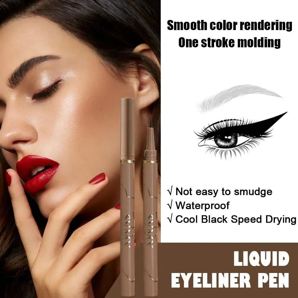 Slim eyeliner is waterproof, sweat-proof, long-lasting and non-smudged. Newbie brown eyeliner liquid pen
Slim eyeliner is waterproof, sweat-proof, long-lasting and non-smudged. Newbie brown eyeliner liquid pen