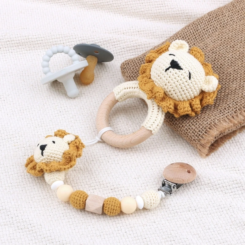 Baby Pacifier Clip Kit for Toddler Boy Girl IncludingPacifier Holder Baby Teether Raffle Crochet Baby Theething Toy
Baby Pacifier Clip Kit for Toddler Boy Girl IncludingPacifier Holder Baby Teether Raffle Crochet Baby Theething Toy