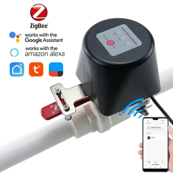 1/2 "3/4" 1 "Tuya Zigbee Slimme Gasklep Tuin Water Uitgeschakeld Timer Irrigatiecontroller Met Alexa Google Assistent Smartlife