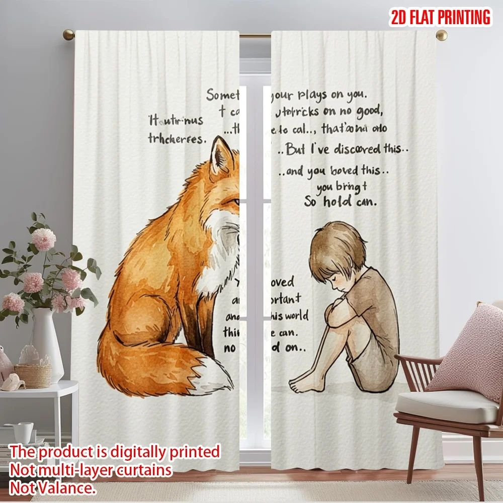 2pcs 2D flat printing Window Treatment Curtains Kindness Hope Companionship Comfort Polyester Without Electricity Party
2pcs 2D flat printing Window Treatment Curtains Kindness Hope Companionship Comfort Polyester Without Electricity Party