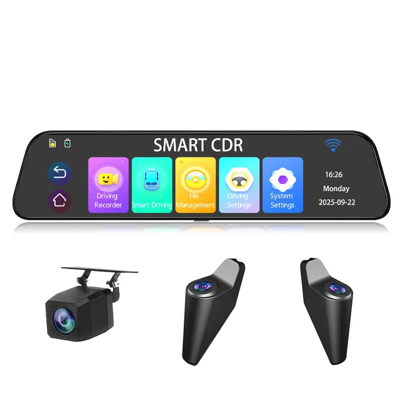 New 4K+1080P Rear View Mirror Camera With ADAS BSD 12" Smart Mirror Dash Cam With WiFi, Rearview Mirror Camera
New 4K+1080P Rear View Mirror Camera With ADAS BSD 12" Smart Mirror Dash Cam With WiFi, Rearview Mirror Camera