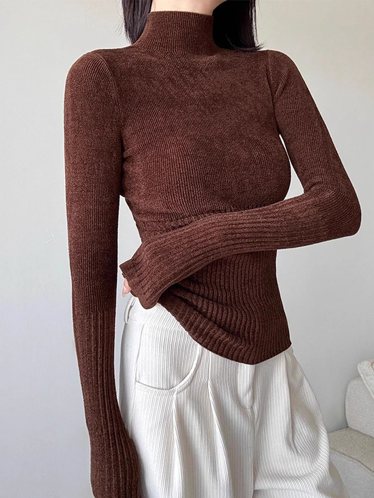 Slim Fit High Ne Knit Sweater Women's Base irt Long Sve Autumn Winter Faionable Inner Wear Casual Commute Sle Poly...
Slim Fit High Ne Knit Sweater Women's Base irt Long Sve Autumn Winter Faionable Inner Wear Casual Commute Sle Poly...