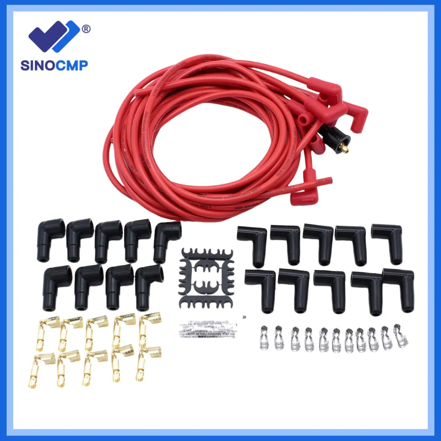 Accel Spark Plug Wire Set 4041R 8mm Red 90 degree For Universal Car Replacement Parts set
Accel Spark Plug Wire Set 4041R 8mm Red 90 degree For Universal Car Replacement Parts set