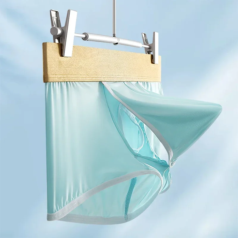 Men's Thin Ice Silk Boxers Low Waist Open Front Soft Pouch Underwear Comfortable Boxer Shorts Trunks 3pcs/1pc
Men's Thin Ice Silk Boxers Low Waist Open Front Soft Pouch Underwear Comfortable Boxer Shorts Trunks 3pcs/1pc
