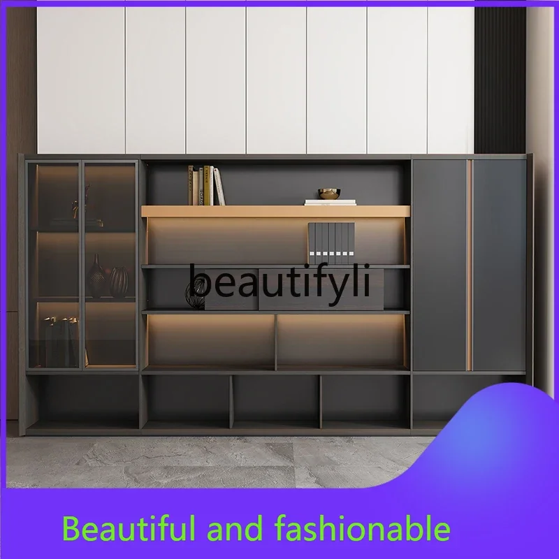 XZQLight luxury furniture floor-to-ceiling file cabinet, background cabinet atmospheric wooden double-open sliding door bookcase
XZQLight luxury furniture floor-to-ceiling file cabinet, background cabinet atmospheric wooden double-open sliding door bookcase