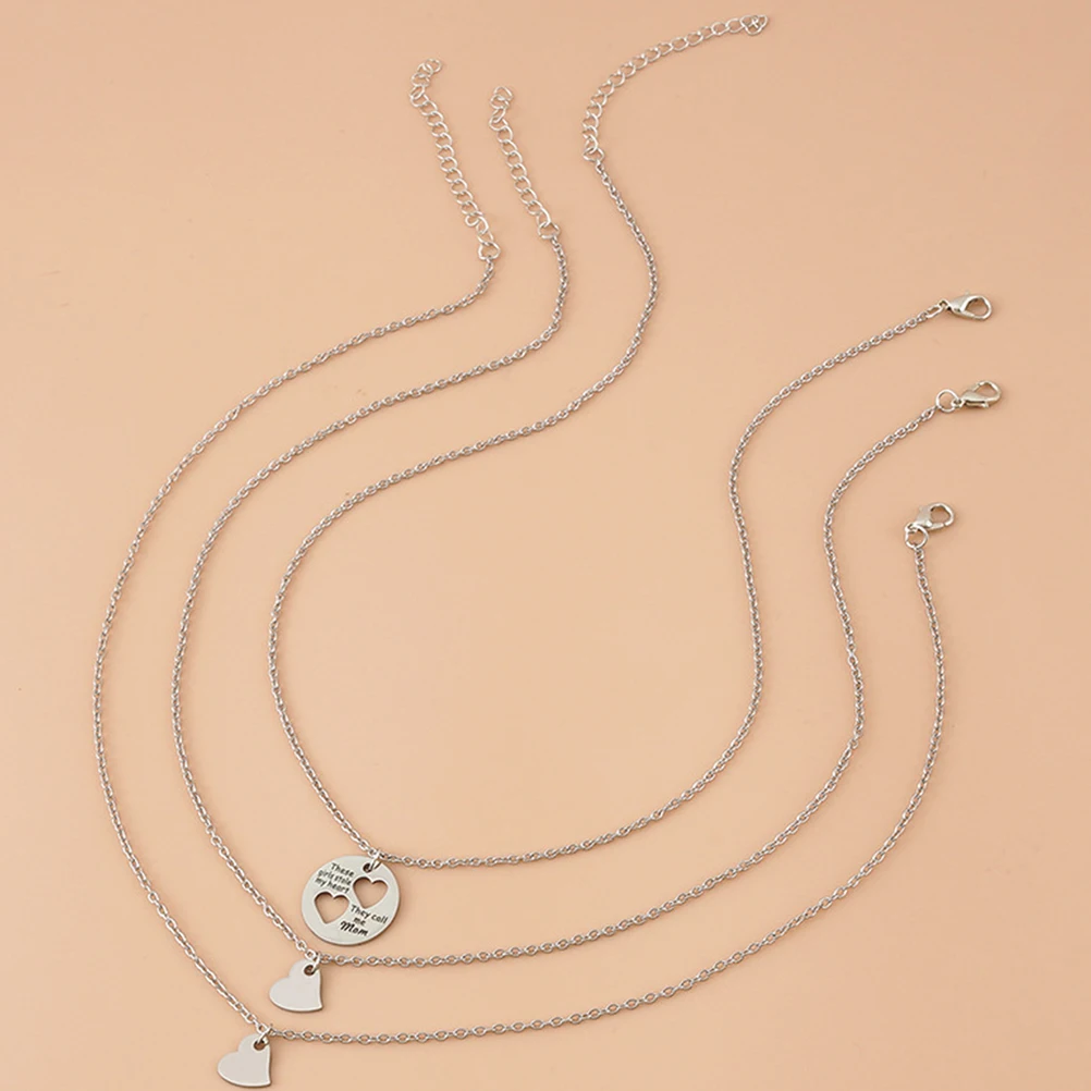 Stainless Steel Heart Necklace Set Mothers Day Gift Mother Daughter Clavicle Chain Women Neck Jewelry Party Beach Wear Simple
Stainless Steel Heart Necklace Set Mothers Day Gift Mother Daughter Clavicle Chain Women Neck Jewelry Party Beach Wear Simple