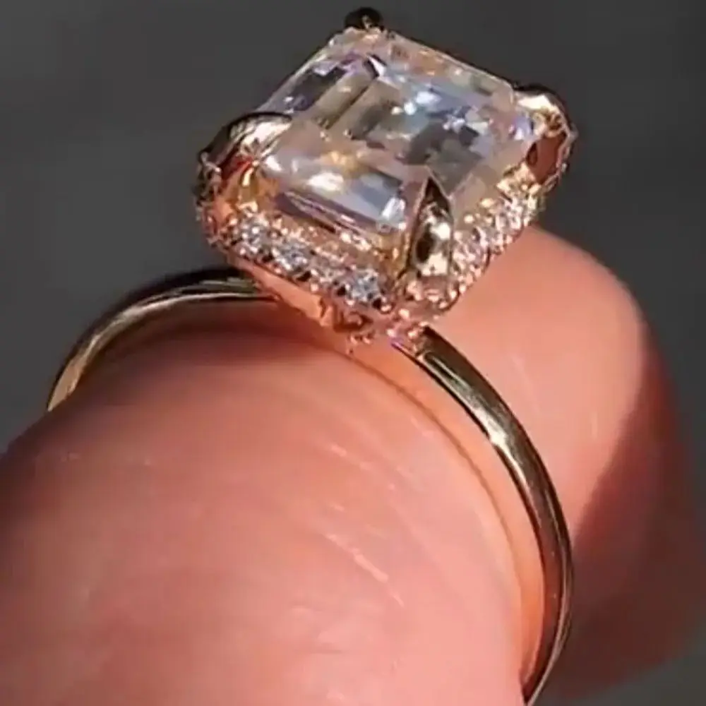 Custom Real Platinum PT950 Women Wedding Party Anniversary Engagement Ring 2 3 4 5 Ct Emerald Rectangle Moissanite Diamond Ring
Custom Real Platinum PT950 Women Wedding Party Anniversary Engagement Ring 2 3 4 5 Ct Emerald Rectangle Moissanite Diamond Ring