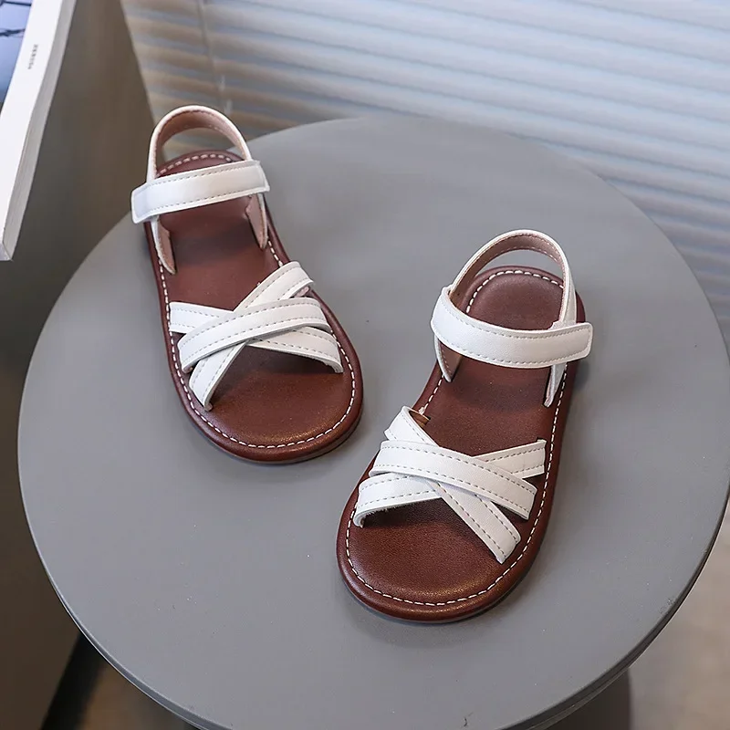 Girls Princess Shoes Soild Color Versatile 2025 Summer New Kids Sandals Open Toes Hook&loop Girls Beach Shoes Non-slip Soft Sole
Girls Princess Shoes Soild Color Versatile 2025 Summer New Kids Sandals Open Toes Hook&loop Girls Beach Shoes Non-slip Soft Sole