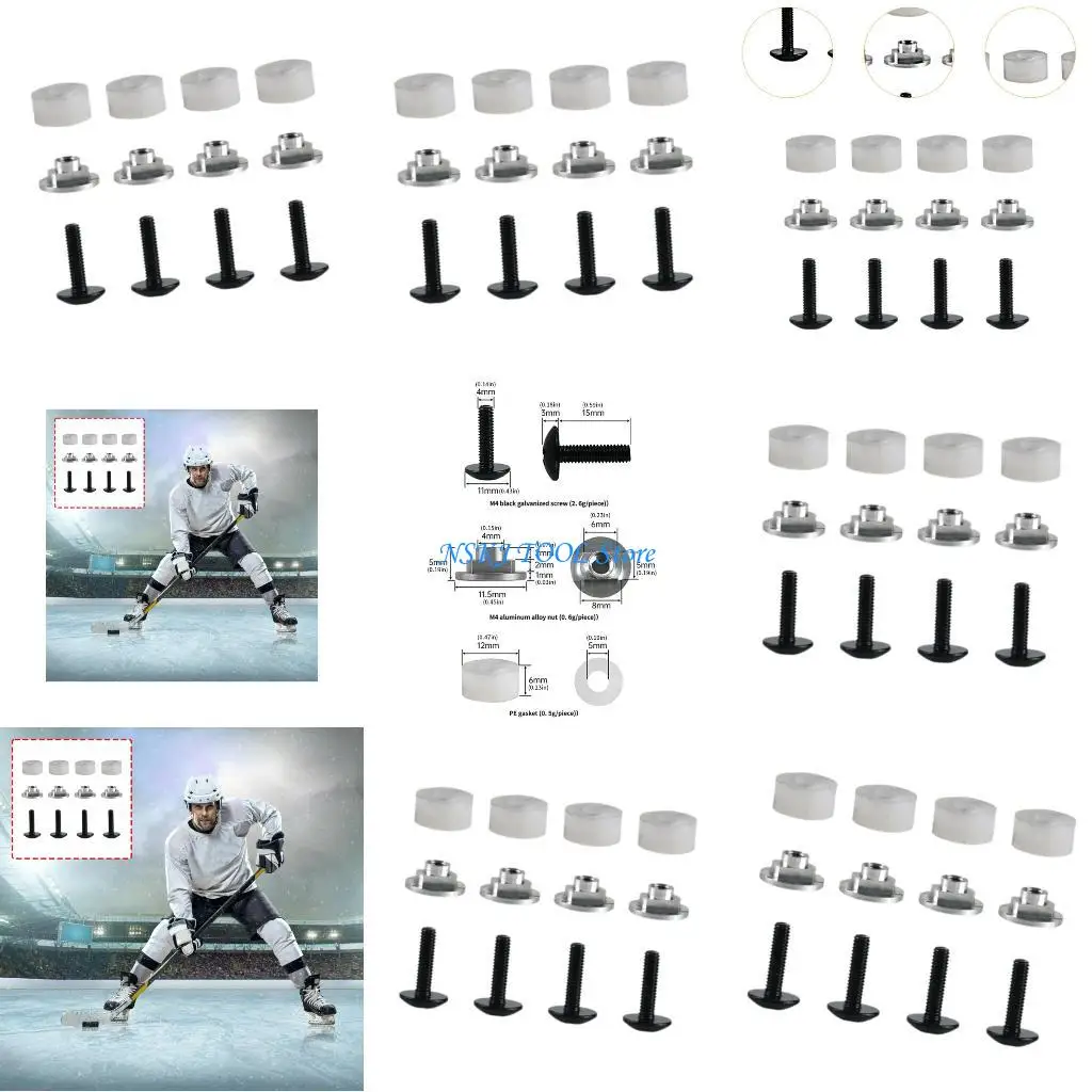 L8RC Universals High Strengths Metal Ice Hockey Helmet Visors Repair Set for Quickly Installation and Durability
L8RC Universals High Strengths Metal Ice Hockey Helmet Visors Repair Set for Quickly Installation and Durability