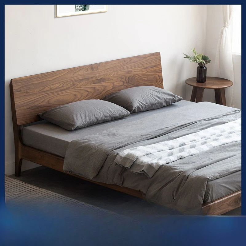Nordic solid wood bed Japanese style, master bedroom ins furniture, modern simple double bed
Nordic solid wood bed Japanese style, master bedroom ins furniture, modern simple double bed