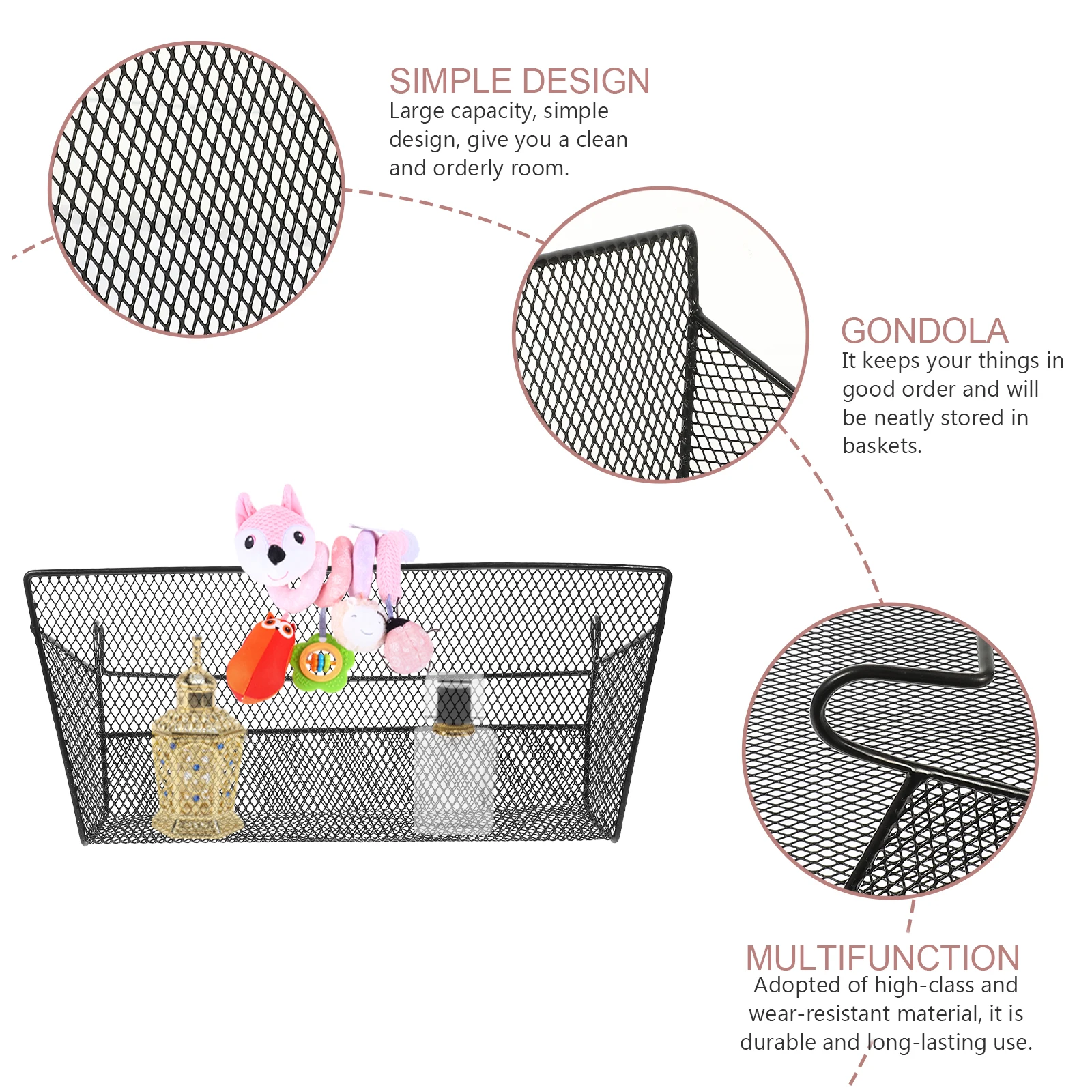 2pcs Steel Mesh Storage Basket Hanging Wire Baskets Dorm Organizer Bedside Wall Iron Household Multi Function Tidy Tool
2pcs Steel Mesh Storage Basket Hanging Wire Baskets Dorm Organizer Bedside Wall Iron Household Multi Function Tidy Tool