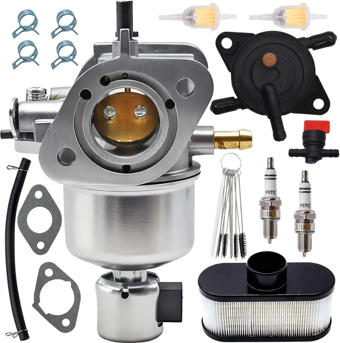15004-0827 Carburetor with Air Filter & Fuel Pump Fit for Kawasaki FR600V FS600V FS481V FH580V FS541V Engine Carb Replace 15004-
15004-0827 Carburetor with Air Filter & Fuel Pump Fit for Kawasaki FR600V FS600V FS481V FH580V FS541V Engine Carb Replace 15004-
