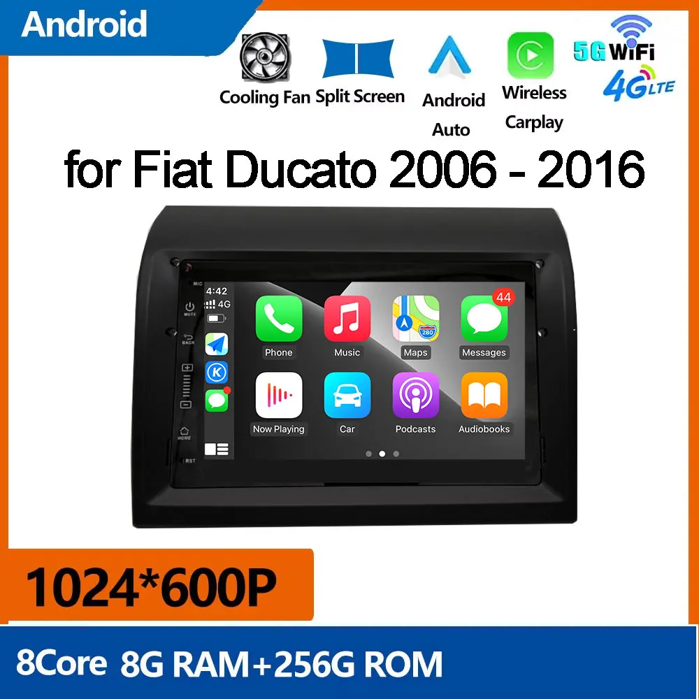 7" Android Auto for Fiat Ducato 2006 - 2016 Car Radio GPS Navigation Player Multimedia Player Wireless Carplay Screem WIFI Fan
7" Android Auto for Fiat Ducato 2006 - 2016 Car Radio GPS Navigation Player Multimedia Player Wireless Carplay Screem WIFI Fan