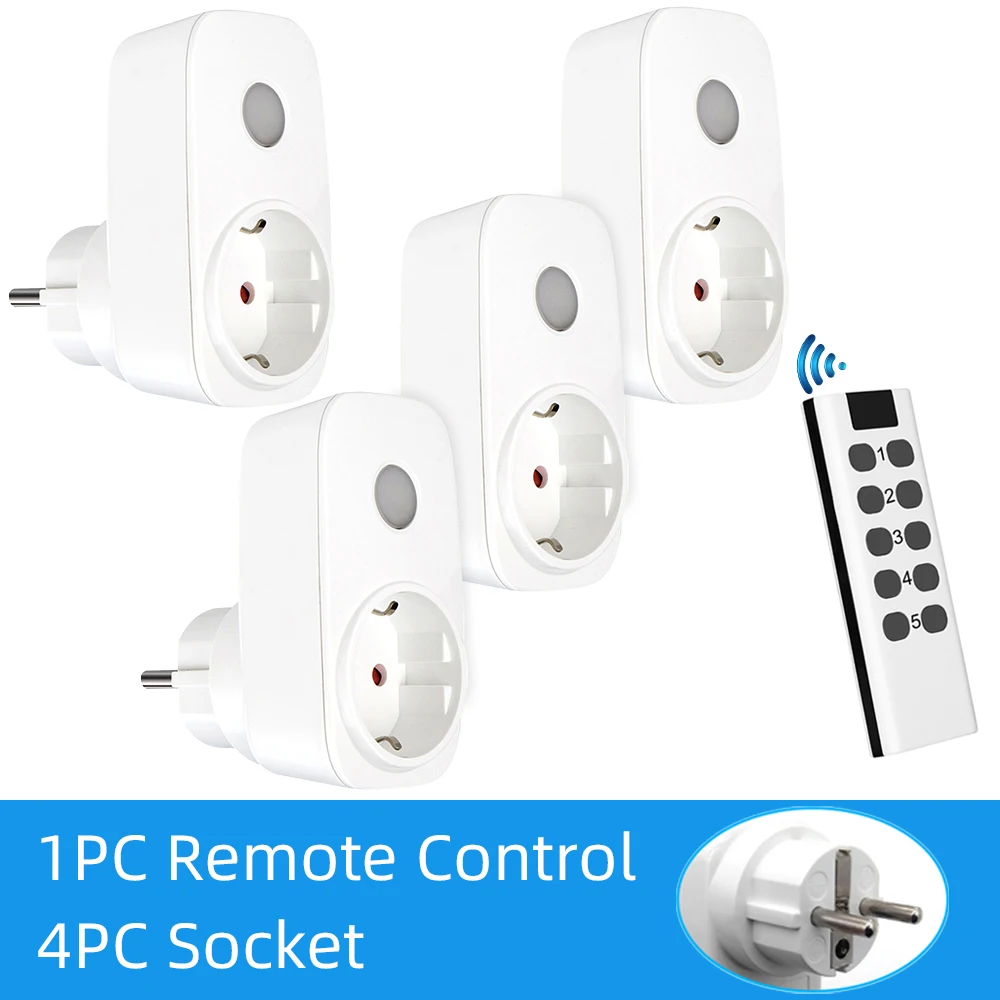 RF Wireless Remote Control Wall Socket 433Mhz Universal Smart Plug EU Power Outlet 16A 220V Controller Switch for Home Appliance 
RF Wireless Remote Control Wall Socket 433Mhz Universal Smart Plug EU Power Outlet 16A 220V Controller Switch for Home Appliance