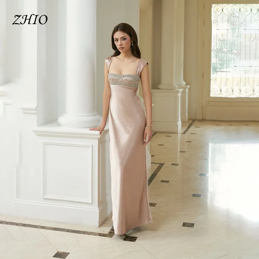 ZHIO Sparkle Elegant Silk Satin Celebrity Gowns Luxury Square Collar Straps Beading Bespoke Occasion Dress Customized
ZHIO Sparkle Elegant Silk Satin Celebrity Gowns Luxury Square Collar Straps Beading Bespoke Occasion Dress Customized