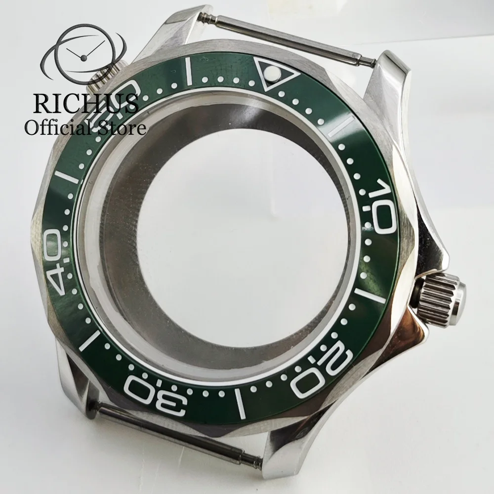 RICHUS 41mm Black Ceramic Bezel Sapphire Glass Silver Watch Case Fit NH35 NH36 NH34 Automatic Movement
RICHUS 41mm Black Ceramic Bezel Sapphire Glass Silver Watch Case Fit NH35 NH36 NH34 Automatic Movement