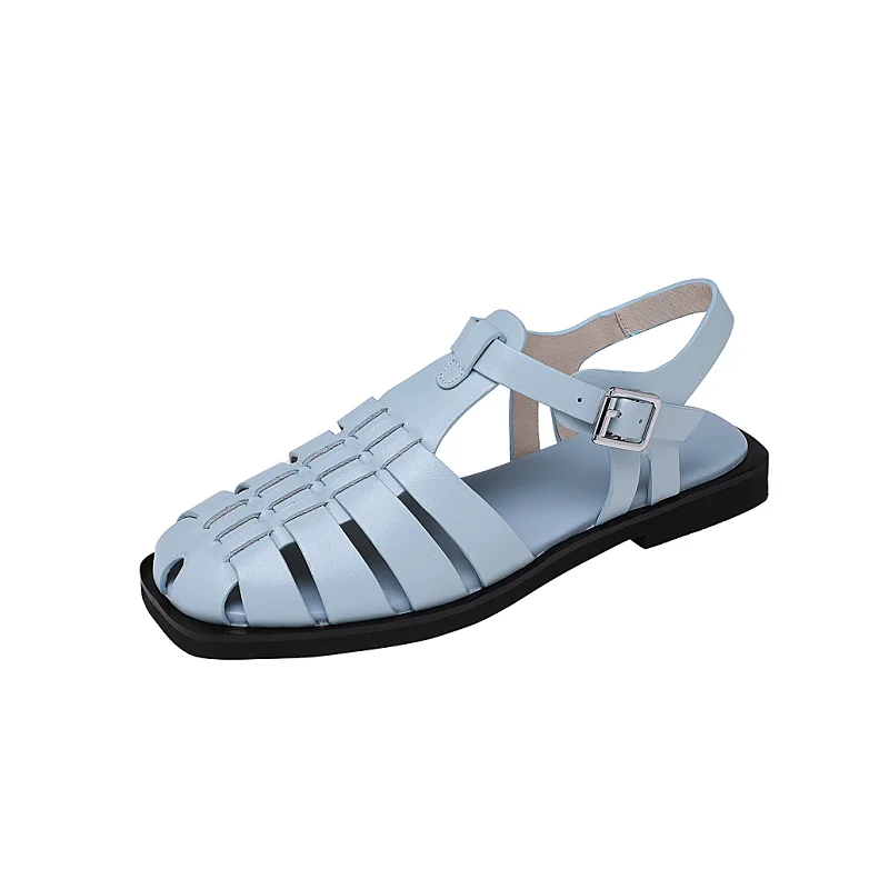 Summer Sandals Closed Toe Shoes Woman Retro Ladies Cowhide Spring Shoes Roman Style Sandals Vintage Gladiator Buckle Strap
Summer Sandals Closed Toe Shoes Woman Retro Ladies Cowhide Spring Shoes Roman Style Sandals Vintage Gladiator Buckle Strap