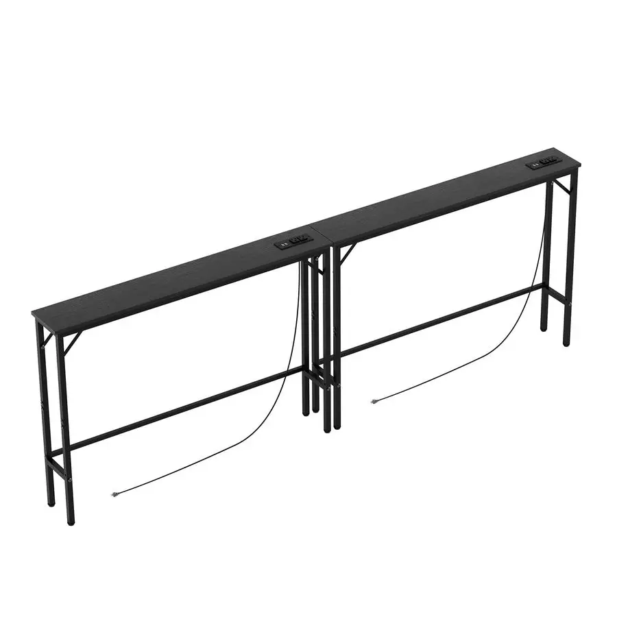 78.7 inch Narrow Console Table with Outlet, Sofa Table Set of 2, Behind Couch Table, Long Entryway Tables with Charging Station,
78.7 inch Narrow Console Table with Outlet, Sofa Table Set of 2, Behind Couch Table, Long Entryway Tables with Charging Station,