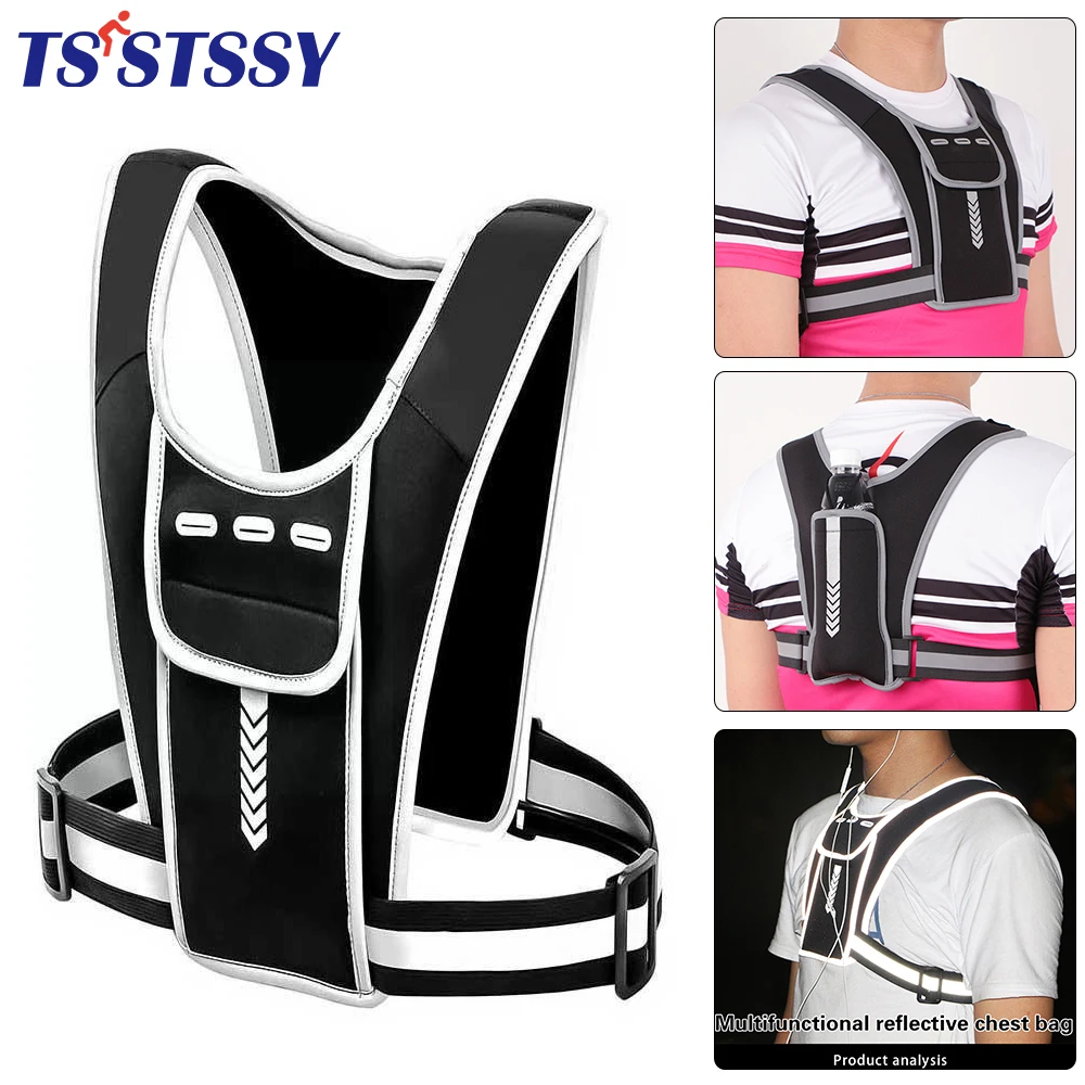 Reflective Running Vests Mobile Phone Holder Water Bottle Knapsack Adjustable Outdoor Sports Night Cycling Warning Vest Backpack
Reflective Running Vests Mobile Phone Holder Water Bottle Knapsack Adjustable Outdoor Sports Night Cycling Warning Vest Backpack