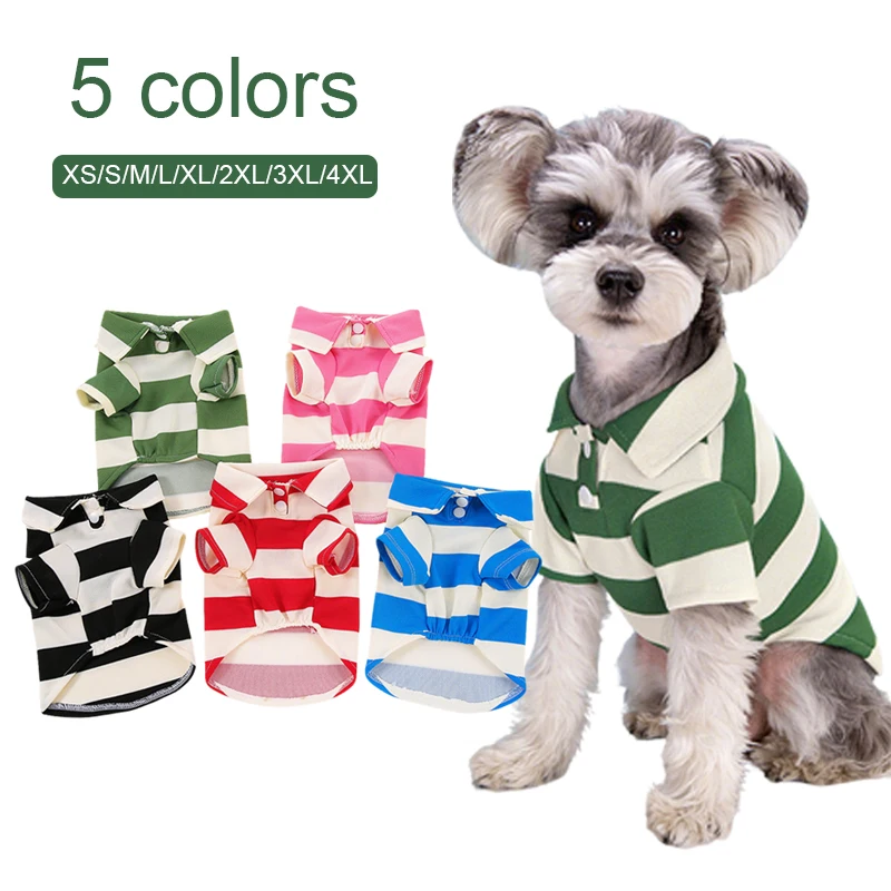 Pet Dog Polo Shirt Dog Clothes Summer Casual Clothing for Small Large Dogs Cats T-Shirt Chihuahua Pug Costumes Yorkshire Shirts
Pet Dog Polo Shirt Dog Clothes Summer Casual Clothing for Small Large Dogs Cats T-Shirt Chihuahua Pug Costumes Yorkshire Shirts