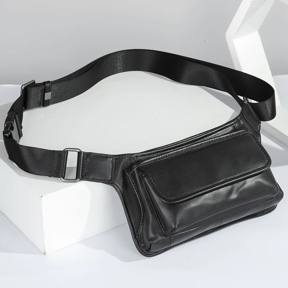 Men's Chest Bag Cowhide Waist Pack Zipper Shoulder Bags Belt Male Cross Body Side Sling Bags Travel Business Casual
Men's Chest Bag Cowhide Waist Pack Zipper Shoulder Bags Belt Male Cross Body Side Sling Bags Travel Business Casual