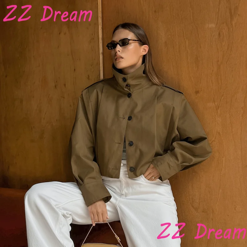 Уличные свободные женские куртки с лацканами, однобортные плиссированные женские пальто с длинными рукавами, весна-осень 2021, модная женская укороченная верхняя одежда
Уличные свободные женские куртки с лацканами, однобортные плиссированные женские пальто с длинными рукавами, весна-осень 2021, модная женская укороченная верхняя одежда