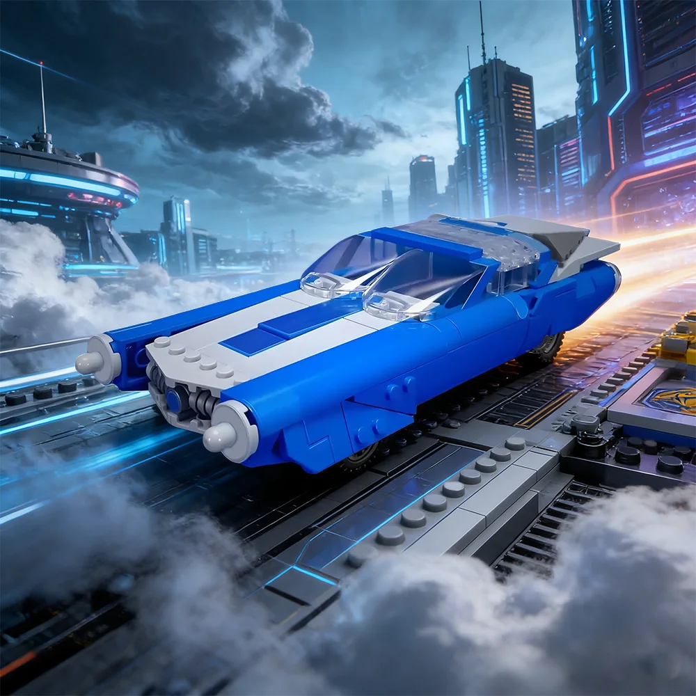MOC The Fantasticar Building Blocks Flying Vehicle Super Heroes Car Blue Vintage Car DIY Toy Adult Gift Collectible
MOC The Fantasticar Building Blocks Flying Vehicle Super Heroes Car Blue Vintage Car DIY Toy Adult Gift Collectible