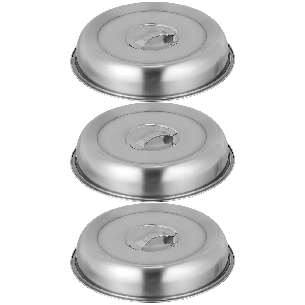 3 Pcs Stainless Steel Dish Cover Household Dome Food Protecting Meal Protective Serving BBQ Skillet
3 Pcs Stainless Steel Dish Cover Household Dome Food Protecting Meal Protective Serving BBQ Skillet