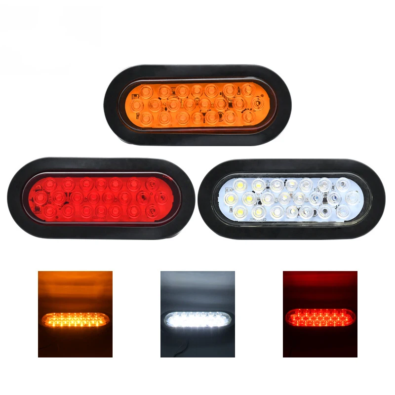 12-80V Universal 12V 24V Side Light 22 LED Trailer Forklift Truck Elliptical Tail Light Waterproof Yellow Red White Color
12-80V Universal 12V 24V Side Light 22 LED Trailer Forklift Truck Elliptical Tail Light Waterproof Yellow Red White Color
