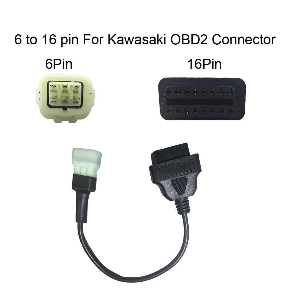Для Kawasaki 6-контактный до 16-контактный OBD диагностический кабель для Z900RS Z800 Z900 Z1000 ZX10R ZX14R мотоцикла OBDII адаптер провода разъем
Для Kawasaki 6-контактный до 16-контактный OBD диагностический кабель для Z900RS Z800 Z900 Z1000 ZX10R ZX14R мотоцикла OBDII адаптер провода разъем