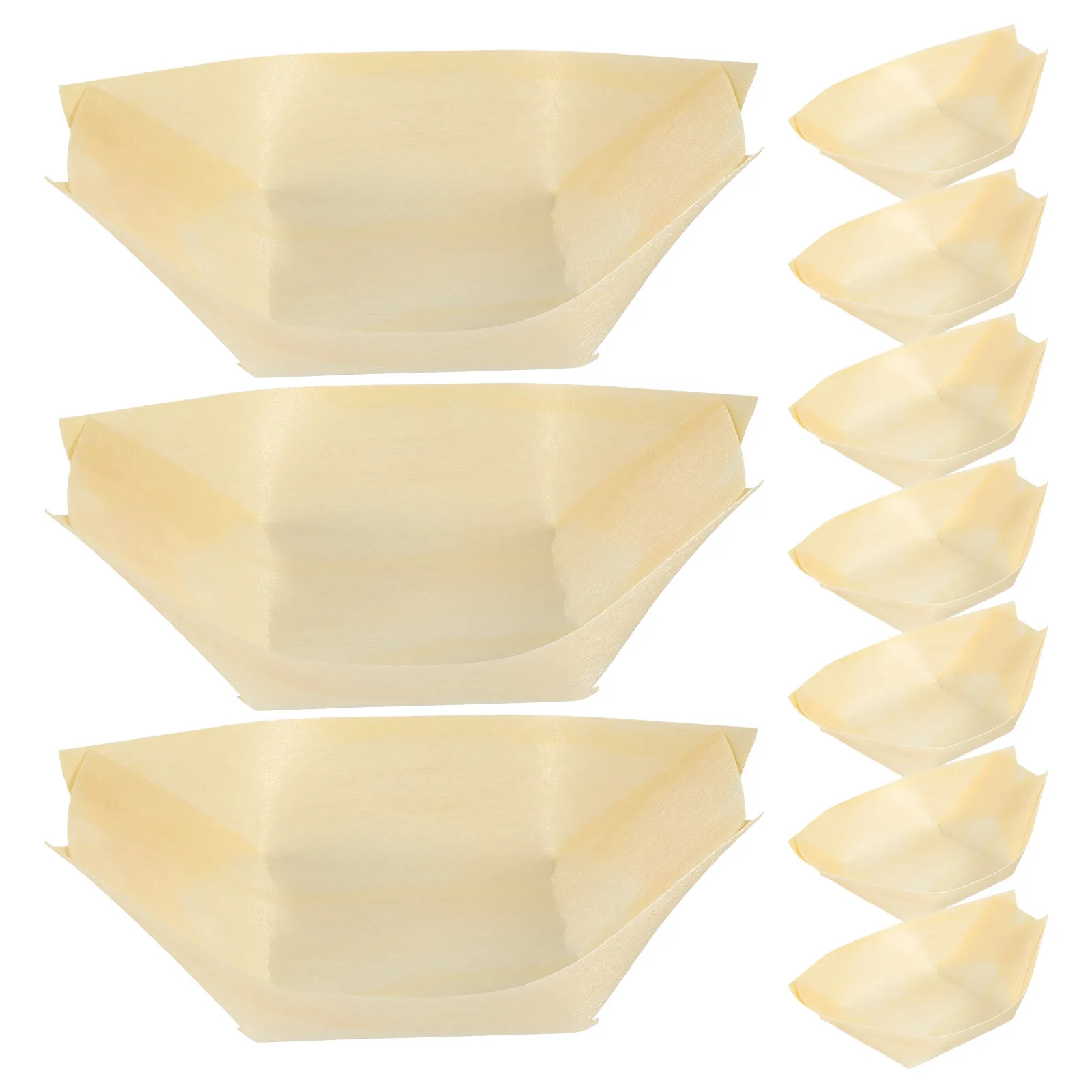 50pcs Snack Dish Wooden Snack Dishes Sushi Boats Sushi Platesss Tableware Japanese Cuisine
50pcs Snack Dish Wooden Snack Dishes Sushi Boats Sushi Platesss Tableware Japanese Cuisine