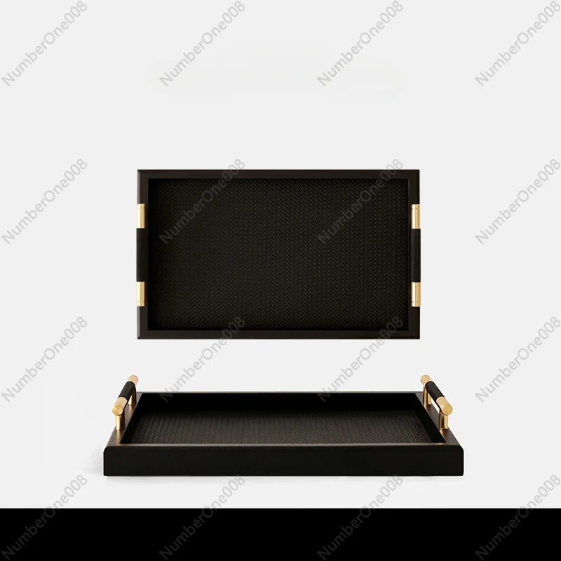 Light Luxury Rectangular Black Gold Handle Aromatherapy Tray Woven Leather Decoration Gift Ornament
Light Luxury Rectangular Black Gold Handle Aromatherapy Tray Woven Leather Decoration Gift Ornament