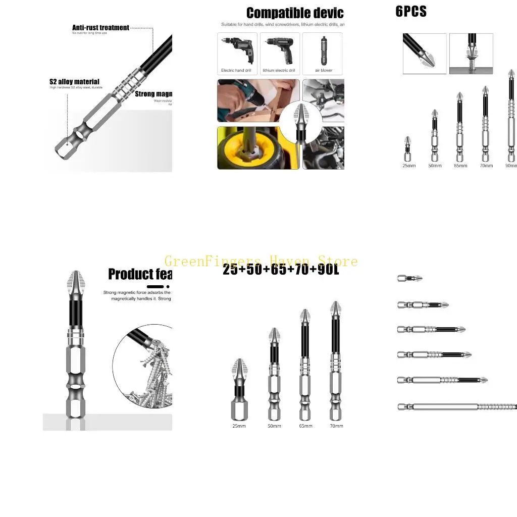 F68D 6 шт./упак. Набор отверток из высокопрочной легированной стали, устойчивый к ржавчине для сборки мебели и различных работ
F68D 6 шт./упак. Набор отверток из высокопрочной легированной стали, устойчивый к ржавчине для сборки мебели и различных работ