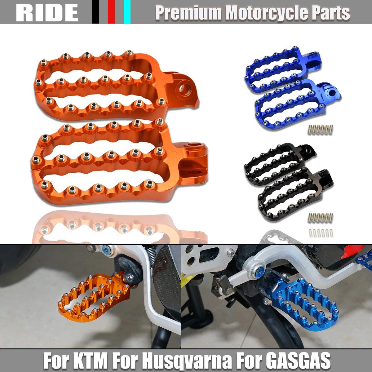 NEW CNC Forged Foot Pegs Pedals Rests For KTM 690 790 950 990 1090 1190 1290 Super Adventure R Supermoto R T Enduro SMC SMR
NEW CNC Forged Foot Pegs Pedals Rests For KTM 690 790 950 990 1090 1190 1290 Super Adventure R Supermoto R T Enduro SMC SMR