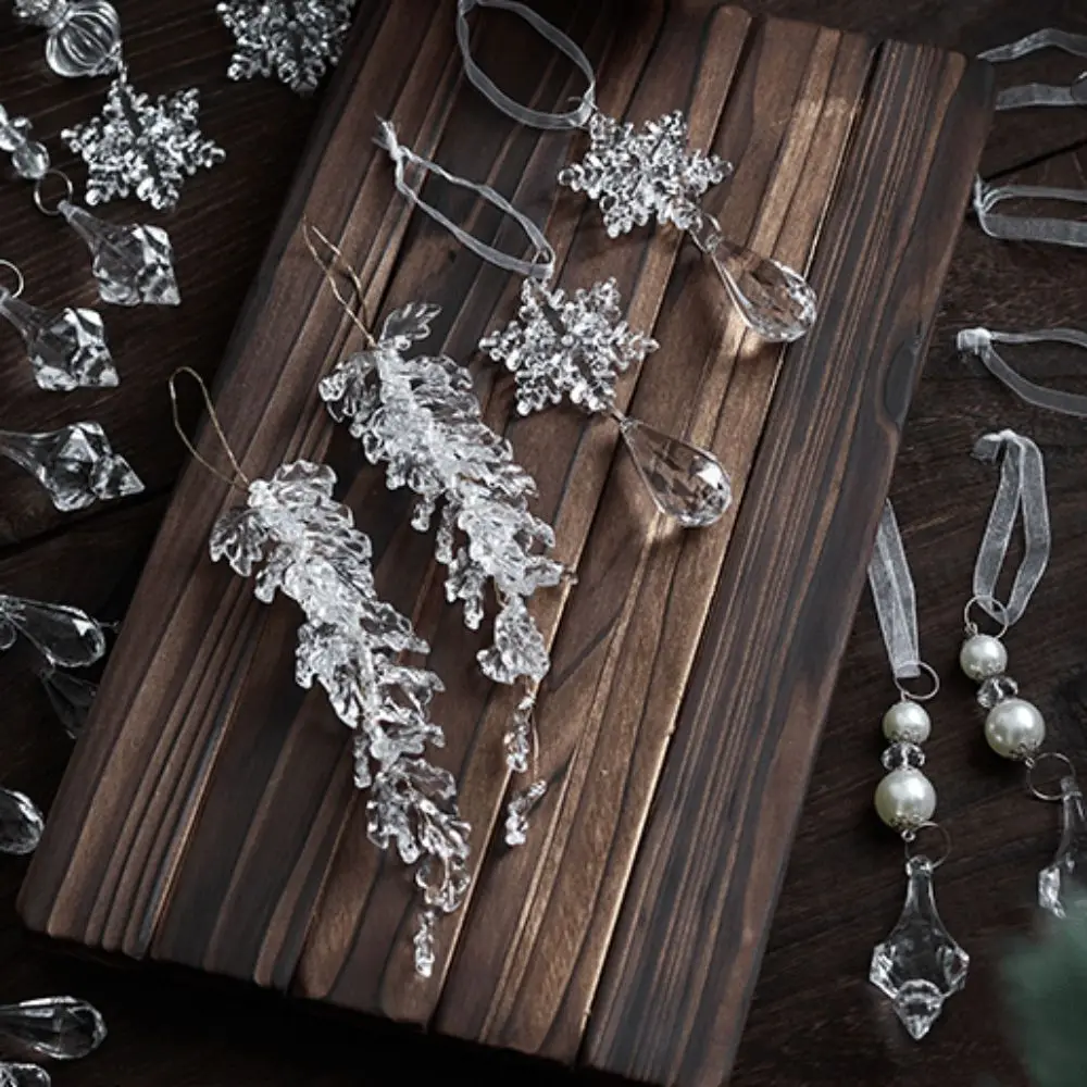 Acrylic Xmas Icicle Pendant Transparent Glitter Xmas Tree Hanging Ornament Artificial Snowflake Pendant Wedding
Acrylic Xmas Icicle Pendant Transparent Glitter Xmas Tree Hanging Ornament Artificial Snowflake Pendant Wedding