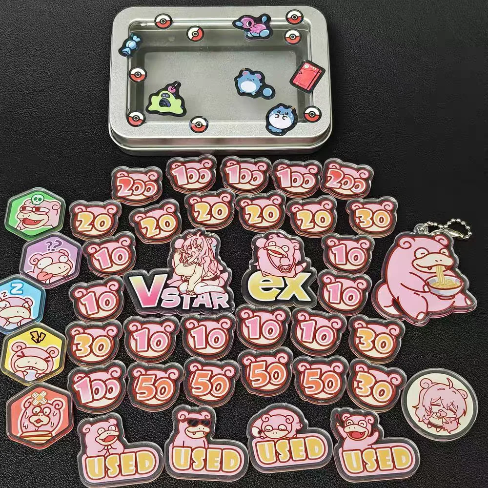 PTCG Pokemon Anime Damage Counter Damage Indicator Slowpoke Acrylic Score Board Role Playing Game Tabletop Game Gift
PTCG Pokemon Anime Damage Counter Damage Indicator Slowpoke Acrylic Score Board Role Playing Game Tabletop Game Gift