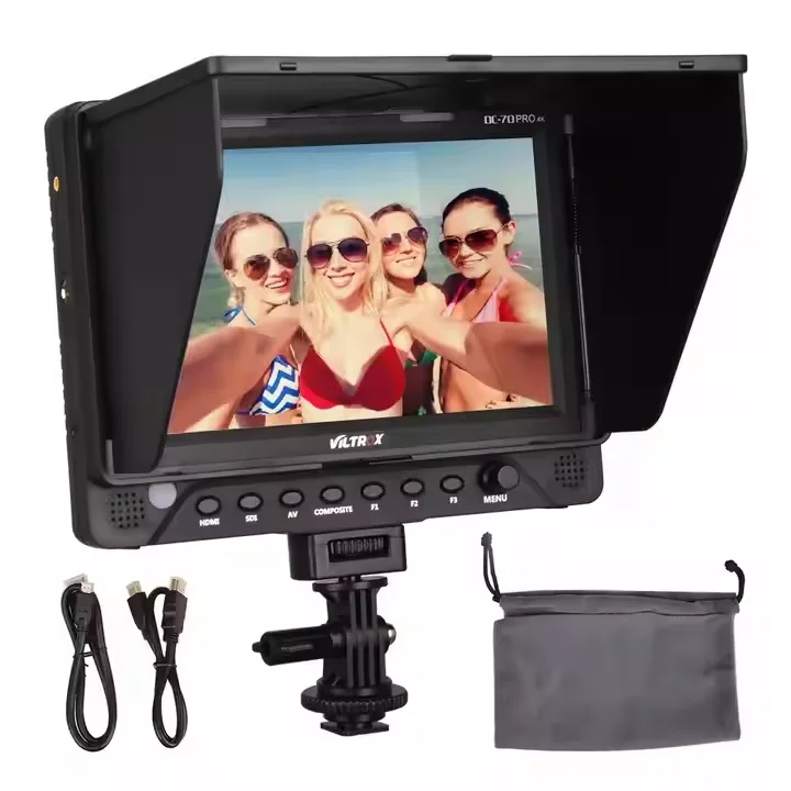 VILTROX DC-70PRO 7 Inches IPS Screen Field Video Full HD 1920x1200 4k Input SDI AV With Histogram For DSLR Camera
VILTROX DC-70PRO 7 Inches IPS Screen Field Video Full HD 1920x1200 4k Input SDI AV With Histogram For DSLR Camera